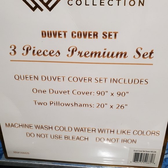 Lux Decor Queen Duvet Cover Set - Picture 3 of 3